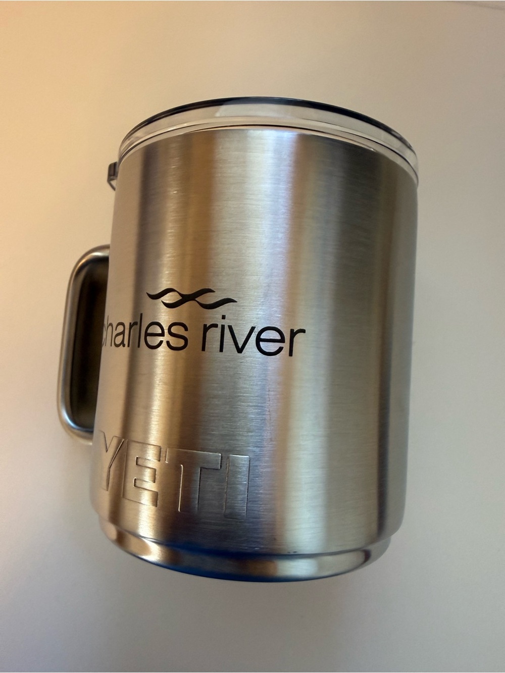 YETI Stainless Steel Insulated Travel Mug - Silver-unused